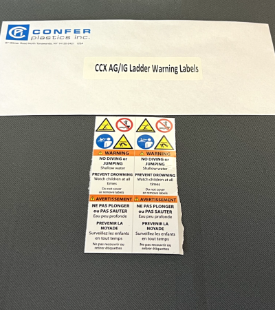 CCX AG/IG Ladder Warning Labels
